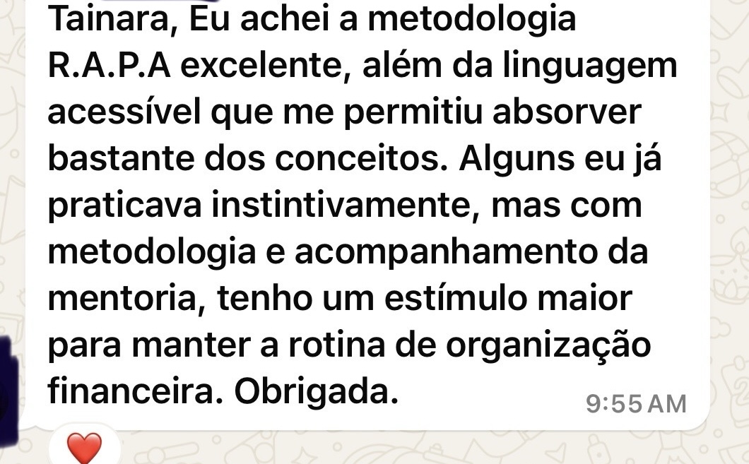 Depoimento de aluna sobre a metodologia e a linguagem acessível